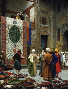 ジャン・レオン・ジェローム Painting - 絨毯商人 ギリシャ アラビア オリエンタリズム ジャン レオン ジェローム